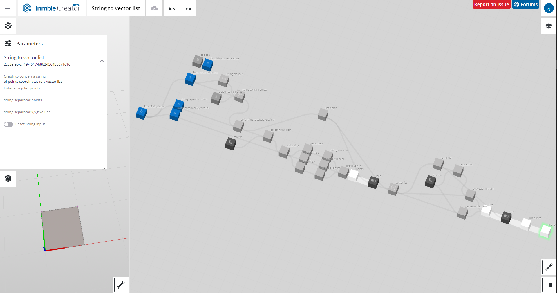 sketchup -  [ SKETCHUP LIVE COMPONENT ] Importer une liste de points dans son graphe via un input texte W7AlvnlBlt